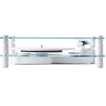 Transparent TT-W Tocadiscos Manual Bluetooth 33 1/3 y 45 rpm Blanco
