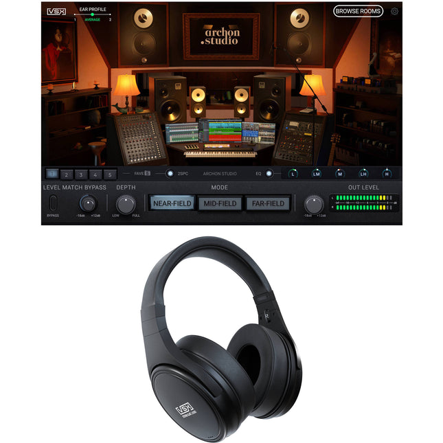 Steven Slate Audio VSX Auriculares Cerrados Over-Ear 20Hz-20kHz Cable Desmontable Platinum Edition