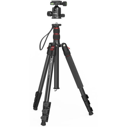 SmallRig CT-10 trípode de aluminio para viaje con cabeza de bola altura 16.9-70.9" capacidad 33 lb y soporte para smartphone