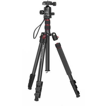 SmallRig CT-10 trípode de aluminio para viaje con cabeza de bola altura 16.9-70.9" capacidad 33 lb y soporte para smartphone