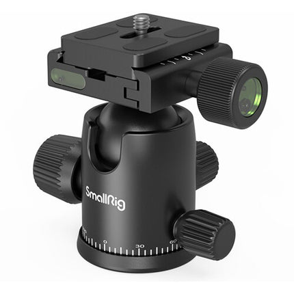 SmallRig CT-10 trípode de aluminio para viaje con cabeza de bola altura 16.9-70.9" capacidad 33 lb y soporte para smartphone