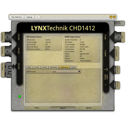 Lynx Technik AG yellobrik CHD 1412 Convertidor HDMI a 12G-SDI UHD 4K60 con Sincronizador y Audio