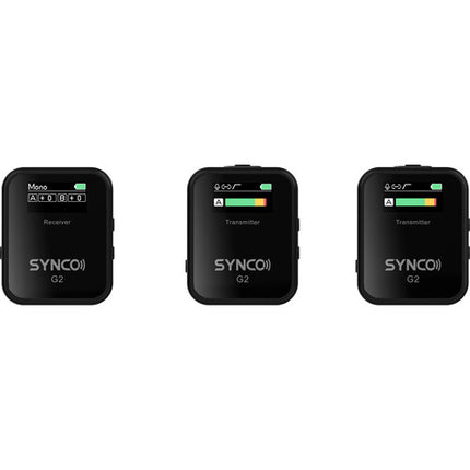 Synco WAir-G2-A2 Micrófono Lavalier Inalámbrico Dual 2.4 GHz 8h Batería
