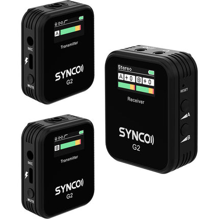 Synco WAir-G2-A2 Micrófono Lavalier Inalámbrico Dual 2.4 GHz 8h Batería