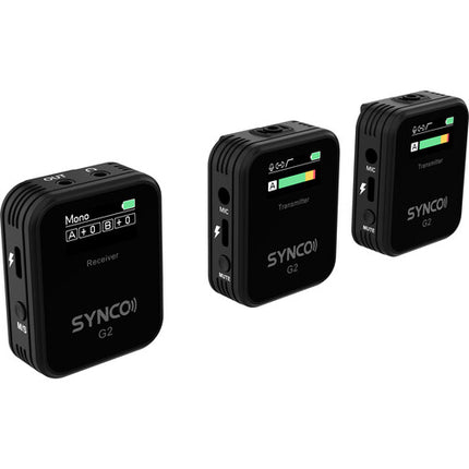 Synco WAir-G2-A2 Micrófono Lavalier Inalámbrico Dual 2.4 GHz 8h Batería