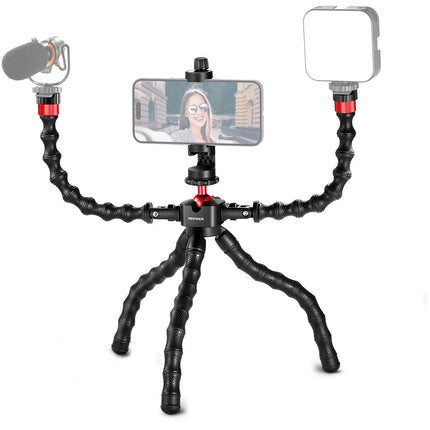 Neewer T91 Trípode Flexible con Dos Brazos Mágicos 11.4 Pulgadas 4.4 Libras