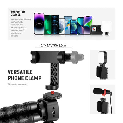 Neewer T91 Trípode Flexible con Dos Brazos Mágicos 11.4 Pulgadas 4.4 Libras