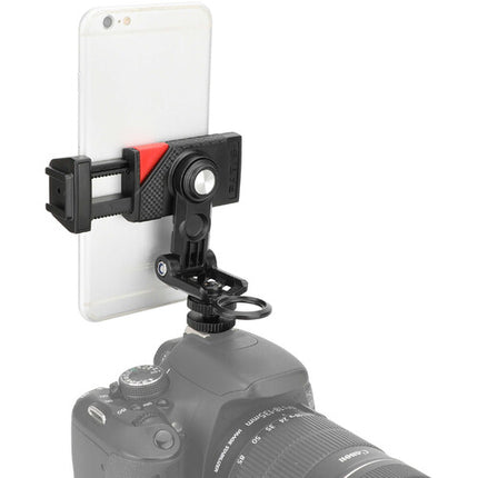 CAMVATE Soporte para Smartphone compatible 2.2 a 3.3 pulgadas con montura zapata caliente y giro 180°