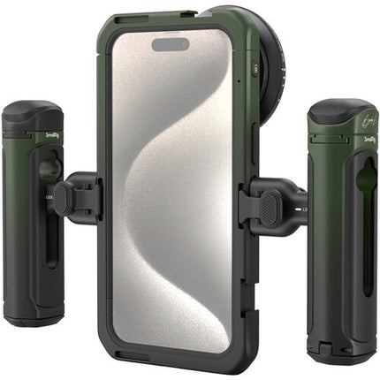 SmallRig x Brandon Li Kit Jaula para Video Móvil iPhone 15 Pro Max con Filtros ND 5 Paradas y Asas Dual