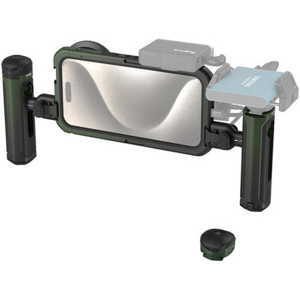 SmallRig x Brandon Li Jaula de Vídeo Móvil para iPhone 15 Pro Max con Filtro ND y Soporte SSD