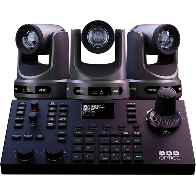 PTZOptics Producer-4K Cámara PTZ 20x Zoom UHD 4K60 y Controlador SuperJoy