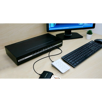 IOGEAR DisplayPort KVM Seguro 8 Puertos Resolución 3840x2160 30Hz