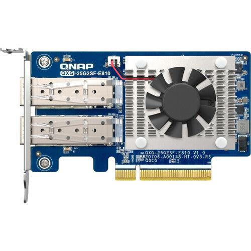QNAP QXG-25G2SF-E810 Tarjeta Adaptadora Red 2 Puertos 25G SFP28 PCIe 4.0 x8