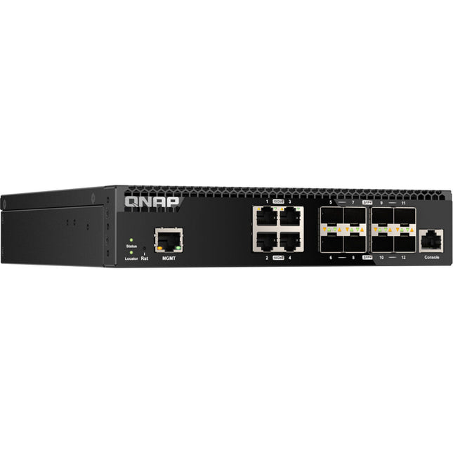 QNAP QSW-M3212R-8S4T Switch de red gestionado 12 puertos 240 Gb/s 1 RU rackmount