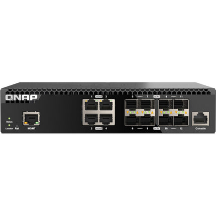 QNAP QSW-M3212R-8S4T Switch de red gestionado 12 puertos 240 Gb/s 1 RU rackmount