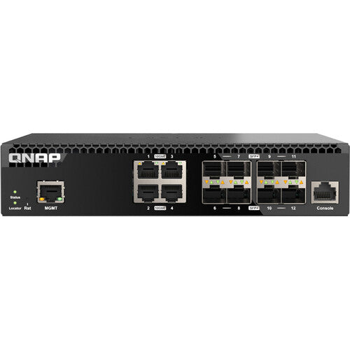 QNAP QSW-M3212R-8S4T Switch de red gestionado 12 puertos 240 Gb/s 1 RU rackmount