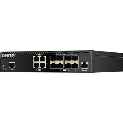 QNAP QSW-M3212R-8S4T Switch de red gestionado 12 puertos 240 Gb/s 1 RU rackmount