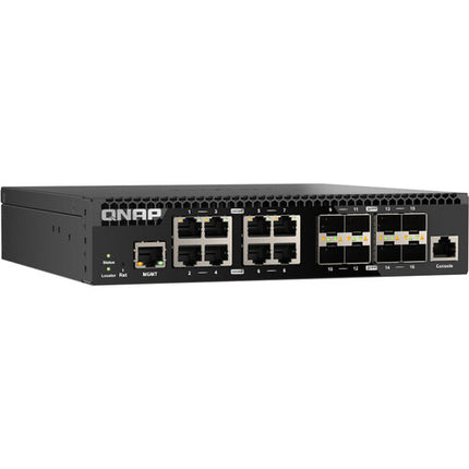 QNAP QSW-M3216R-8S8T Switch de Red Gestionado 16 Puertos 320 Gb/s 1 RU