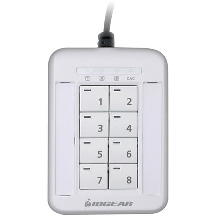 IOGEAR Secure KVM Selector Remoto con Cable de 6 Pies y LEDs Integrados