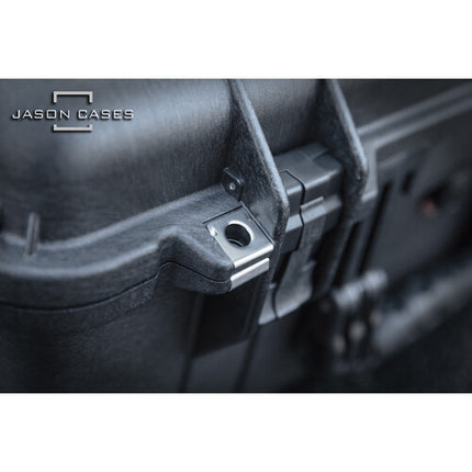 Jason Cases Estuche Sólido para Mini Convertidores Decimator Diseño Pelican 1450 con Espuma Cortada y Capacidad para 4 Unidades