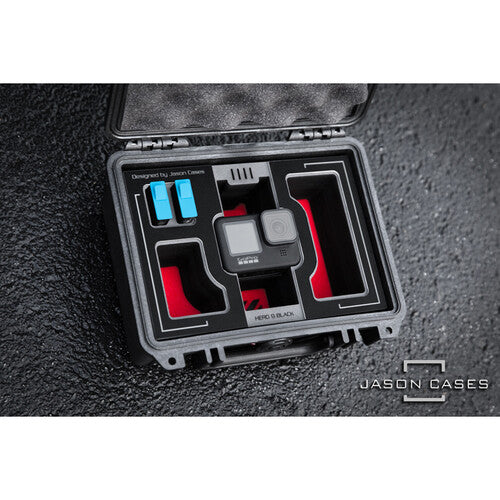 Jason Cases Estuche Rígido para GoPro HERO10 con Espuma Cortada y Ranuras Extra