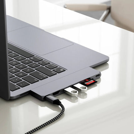 Satechi Pro Hub Slim estación de conexión USB-C USB4 HDMI 4K 60Hz carga 100W