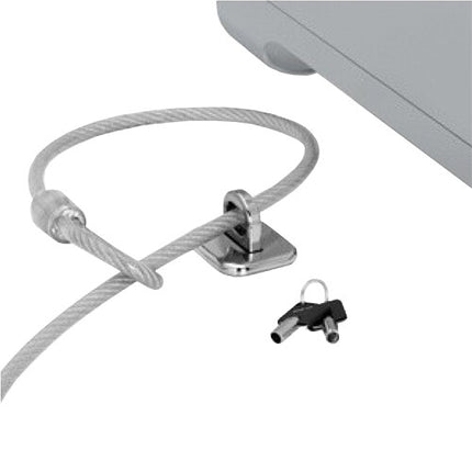 Maclocks Punto de Anclaje para Cables de Seguridad Plata