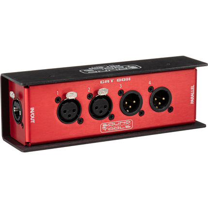 SoundTools CAT Box FMX Caja de escenario analógica 4 canales XLR con phantom power