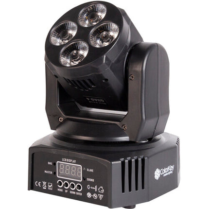 ColorKey Mover Miniwash QUAD 4 RGBW MKII Cabeza Móvil 4 LEDs 12W 25° Haz 2 Pack