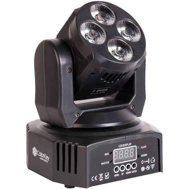 ColorKey Mover Miniwash QUAD 4 RGBW MKII Cabeza Móvil 4 LEDs 12W 25° Haz 2 Pack
