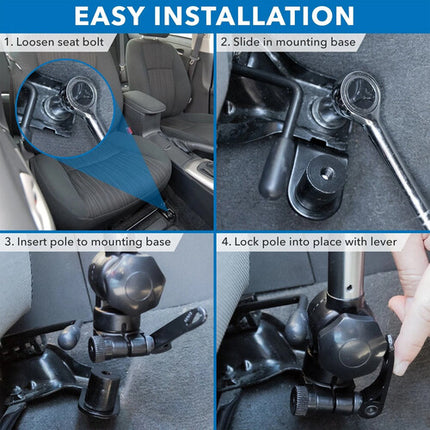 Mount-It! Soporte de portátil para vehículo hasta 17 pulgadas con ventilador USB y ajuste 180 grados