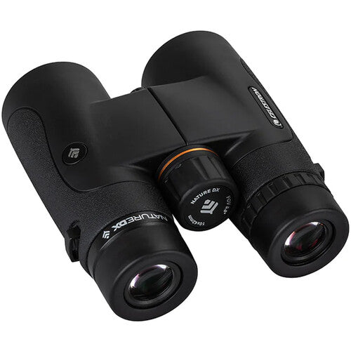 Celestron 10x42 Nature DX Prismaticos 58 Grados 6.5 Pies Foco Cercano Estuche Riñonera