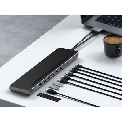 Satechi Dual Docking Stand con SSD NVMe 75W Power Delivery HDMI Ethernet