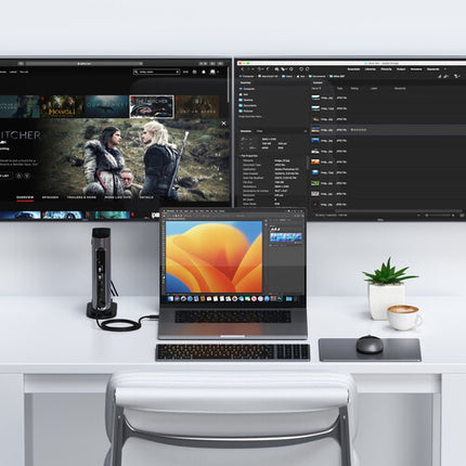 Satechi Thunderbolt 4 Multimedia Pro Dock Estación con 90W USB-C HDMI DisplayPort