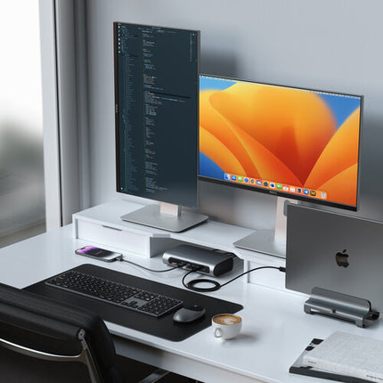 Satechi Thunderbolt 4 Multimedia Pro Dock Estación con 90W USB-C HDMI DisplayPort