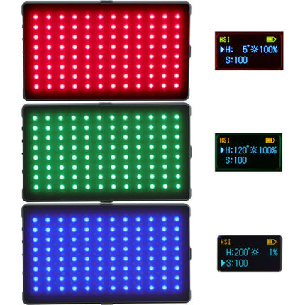 Genaray RGB-8X5M Panel LED RGB para cámara 577 Lux 5600K con batería interna