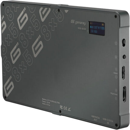 Genaray RGB-8X5M Panel LED RGB con Tripode Mesa 577 Lux 7.9x4.8 pulgadas