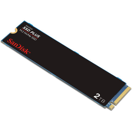 SanDisk 2TB SSD Plus M.2 NVMe PCIe 3.0 3200MB/s Interno