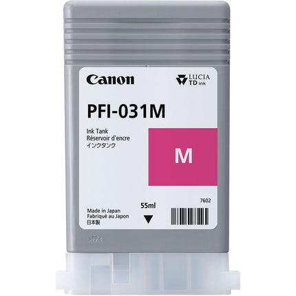 Canon PFI-031M Tinta Magenta Pigmentada 55mL para imagePROGRAF TM-240 TM-340