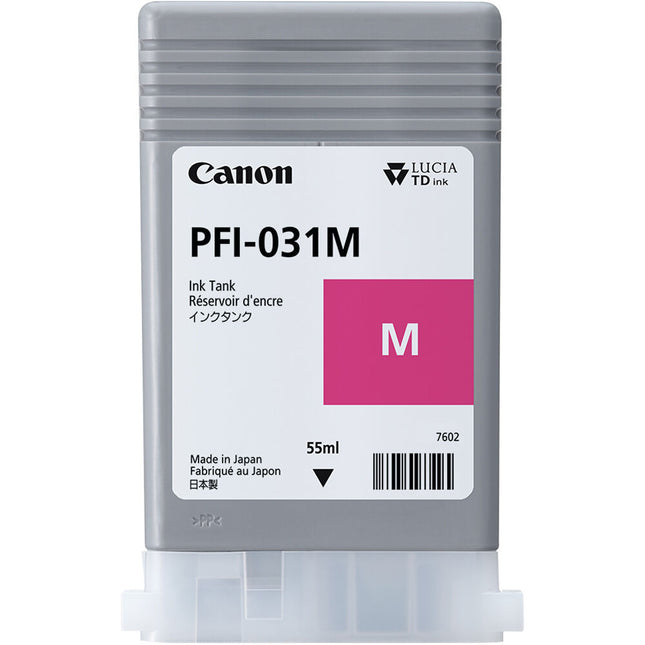 Canon PFI-031M Tinta Magenta Pigmentada 55mL para imagePROGRAF TM-240 TM-340