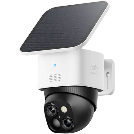 eufy Security S340 Cámara Dual Exterior con Panel Solar 360° y 8GB