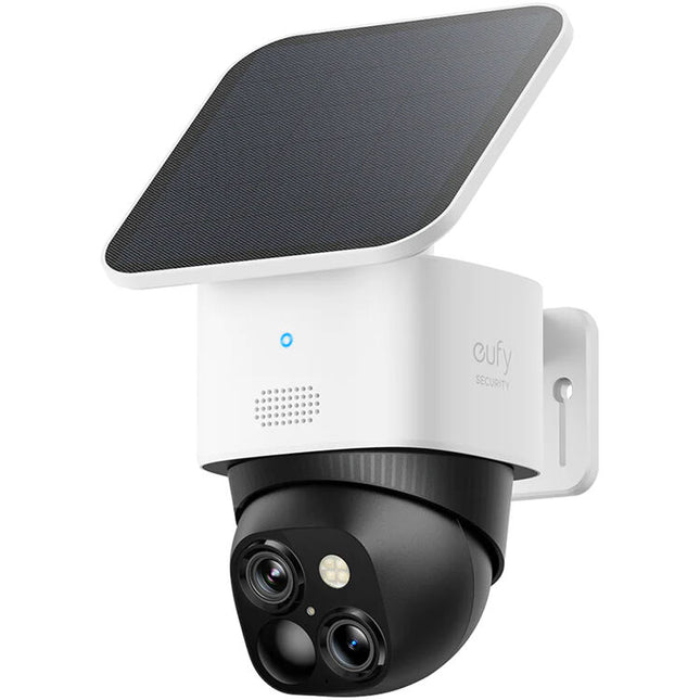 eufy Security S340 Cámara Dual Exterior con Panel Solar 360° y 8GB