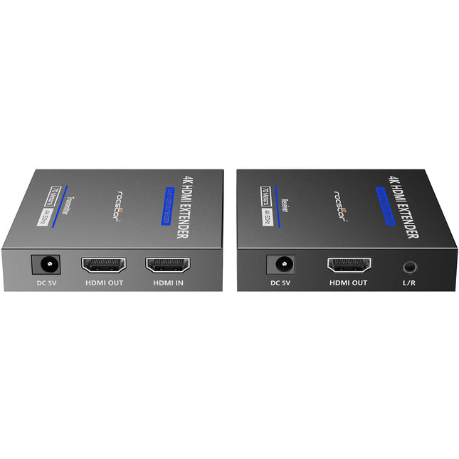 Rocstor TrueReach Kit Extensor HDMI 4K60 UHD 131 pies con IR HDMI sobre Cat 6