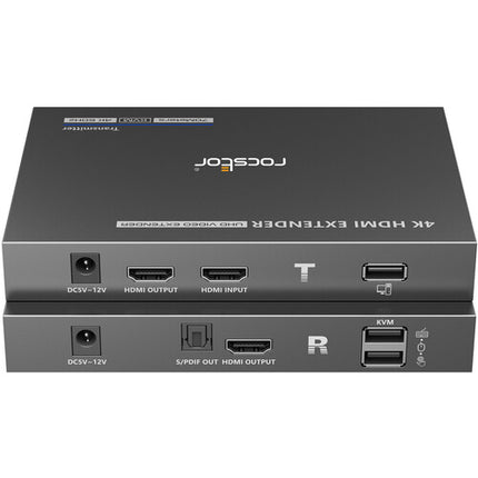 Rocstor TrueReach Kit Extensor KVM HDMI 4K60 hasta 70 m con Transmisor y Receptor