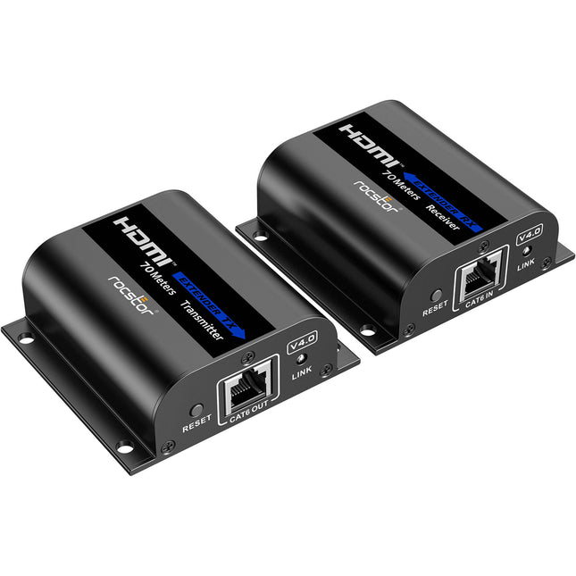 Rocstor TrueReach Kit Extensor HDMI 4K30 hasta 40 m con IR y EDID