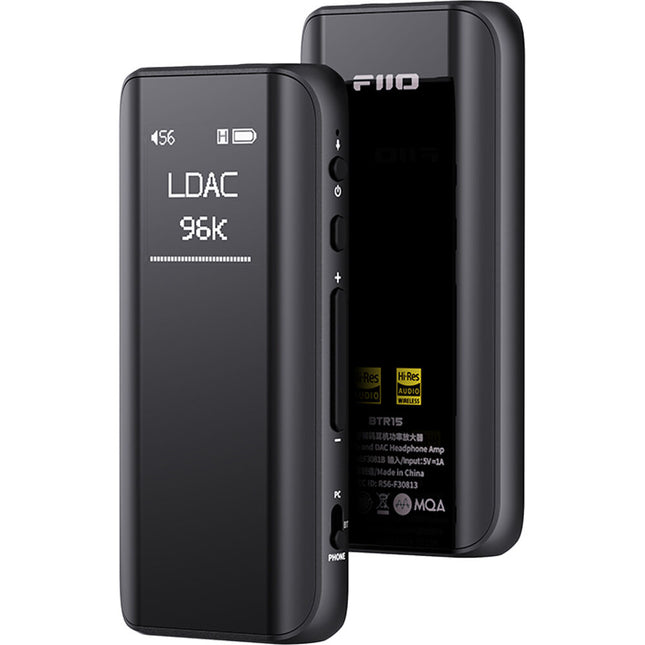 FiiO BTR15 Reproductor Bluetooth DAC Amplificador de Auriculares 32 Bit 384 kHz pantalla OLED