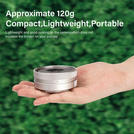 AstrHori 14mm f4.5 Lente Gran Angular Fijo APS-C para Canon EF-M Plata