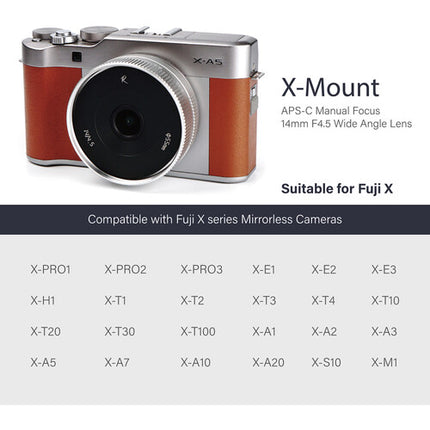 AstrHori Objetivo Gran Angular 14mm f4.5 para Nikon Z Plata APS-C