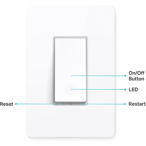 TP-Link Kasa Smart KS205 Interruptor de Luz Wi-Fi 3-Pack 2.4 GHz Compatible Matter