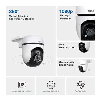 TP-Link Tapo C500 Cámara de Seguridad Wi-Fi Exterior 1080p Visión Nocturna 98'